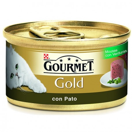 Gourmet Gold Mousse con Pato y Espinacas 85 gr